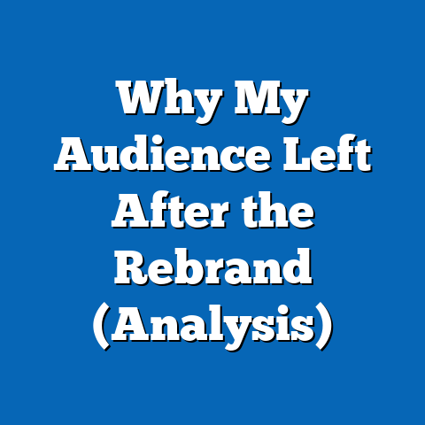 Why My Audience Left After the Rebrand (Analysis)