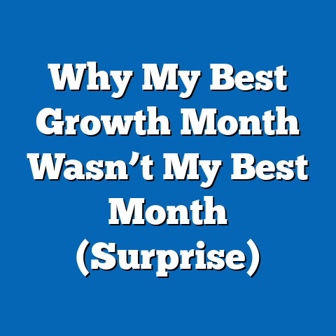 Why My Best Growth Month Wasn’t My Best Month (Surprise)