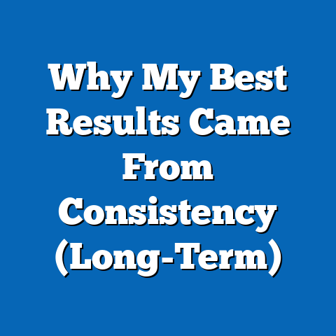 Why My Best Results Came From Consistency (Long-Term)