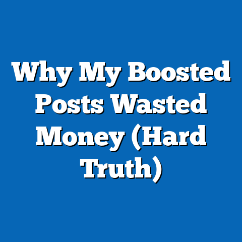 Why My Boosted Posts Wasted Money (Hard Truth)