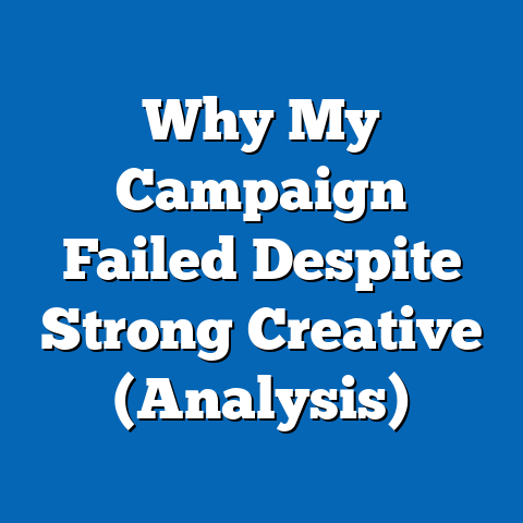 Why My Campaign Failed Despite Strong Creative (Analysis)