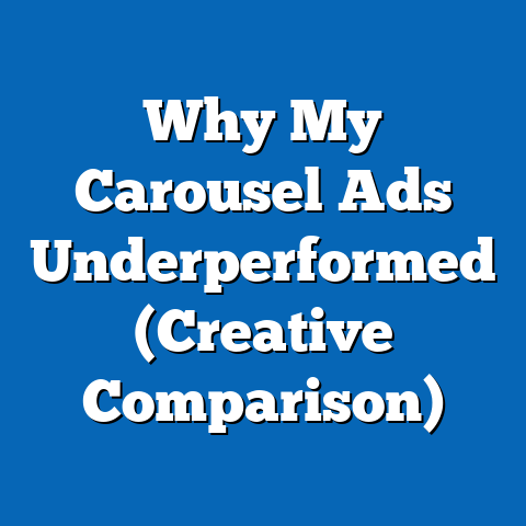 Why My Carousel Ads Underperformed (Creative Comparison)