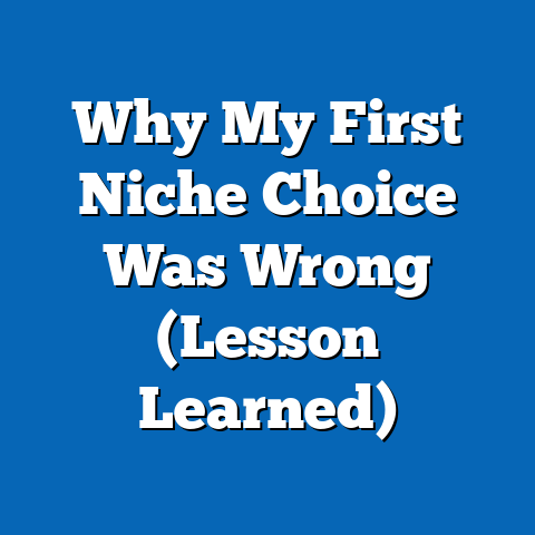 Why My First Niche Choice Was Wrong (Lesson Learned)