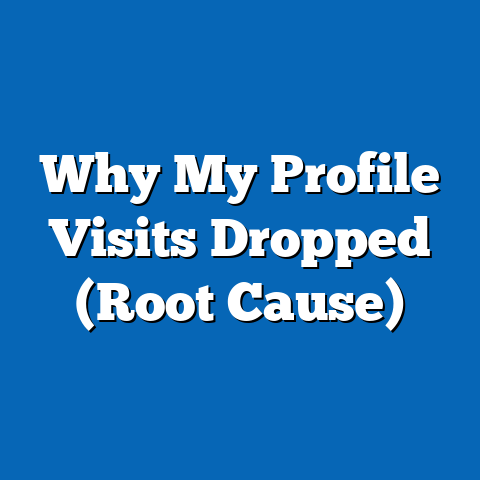 Why My Profile Visits Dropped (Root Cause)