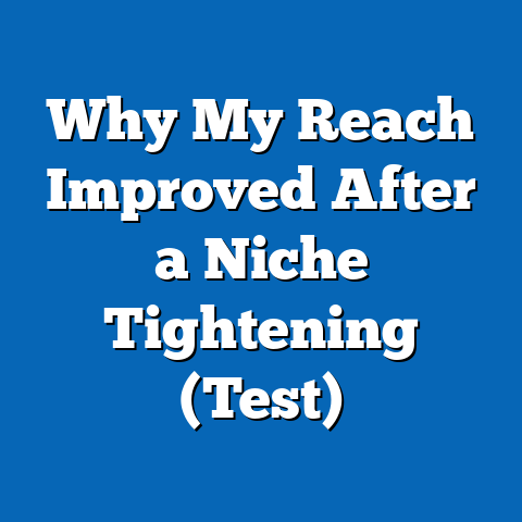 Why My Reach Improved After a Niche Tightening (Test)
