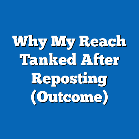 Why My Reach Tanked After Reposting (Outcome)