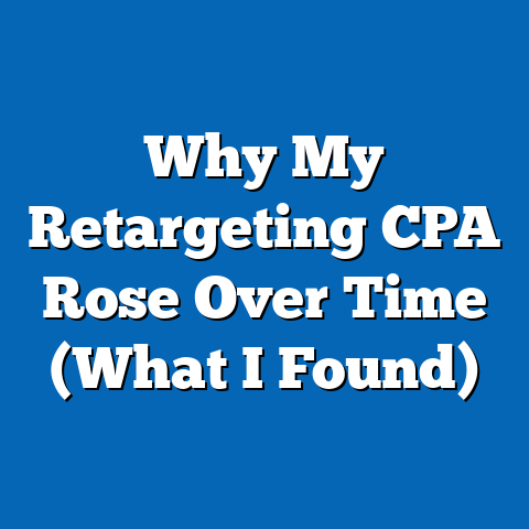 Why My Retargeting CPA Rose Over Time (What I Found)