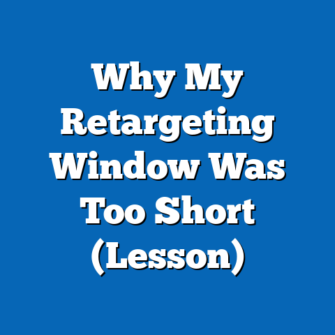 Why My Retargeting Window Was Too Short (Lesson)