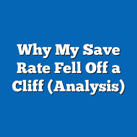 Why My Save Rate Fell Off a Cliff (Analysis)