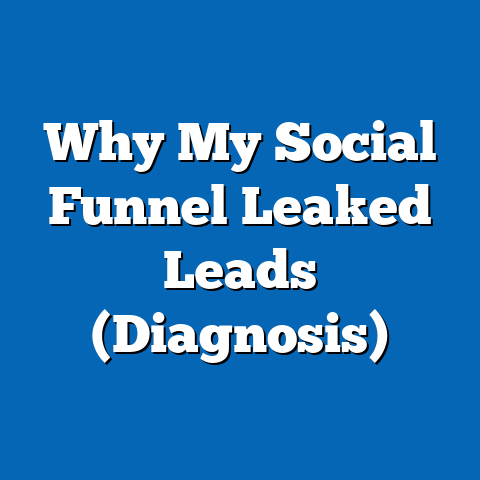 Why My Social Funnel Leaked Leads (Diagnosis)
