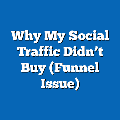 Why My Social Traffic Didn’t Buy (Funnel Issue)