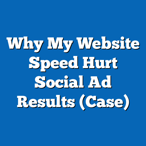 Why My Website Speed Hurt Social Ad Results (Case)
