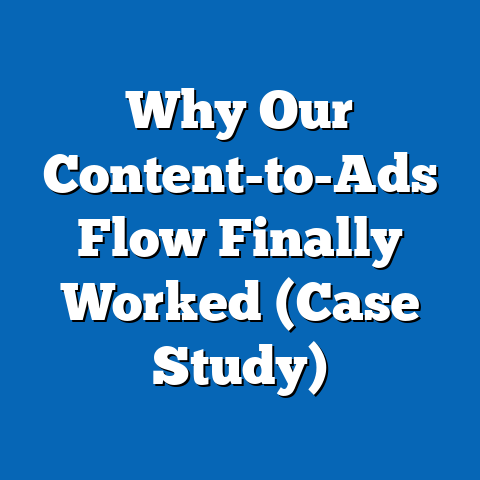 Why Our Content-to-Ads Flow Finally Worked (Case Study)