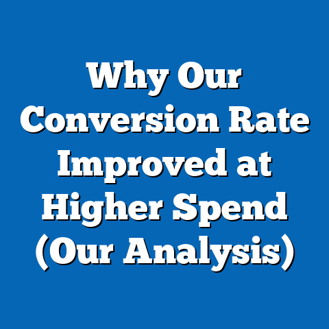 Why Our Conversion Rate Improved at Higher Spend (Our Analysis)