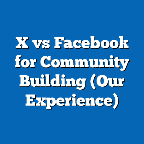 X vs Facebook for Community Building (Our Experience)