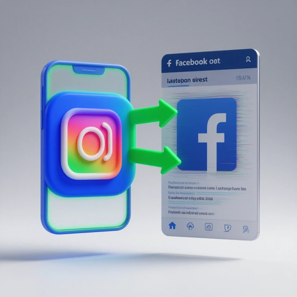 A split-screen image contrasting a vibrant Instagram post with a glitchy Facebook ad preview, symbolizing solutions.