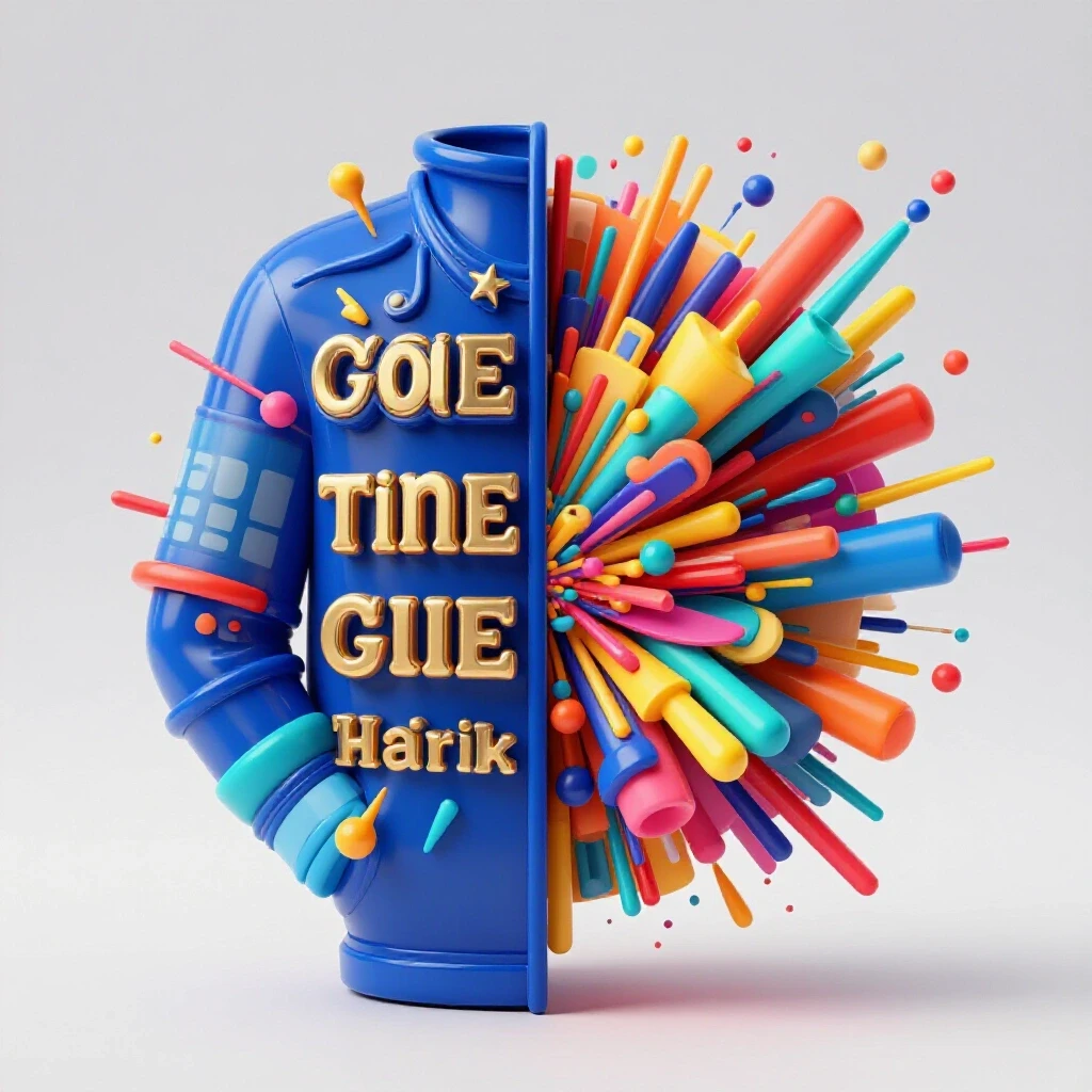 Split image contrasting a polished, traditional content piece with a chaotic, colorful design illustrating brand reputation challenges.
