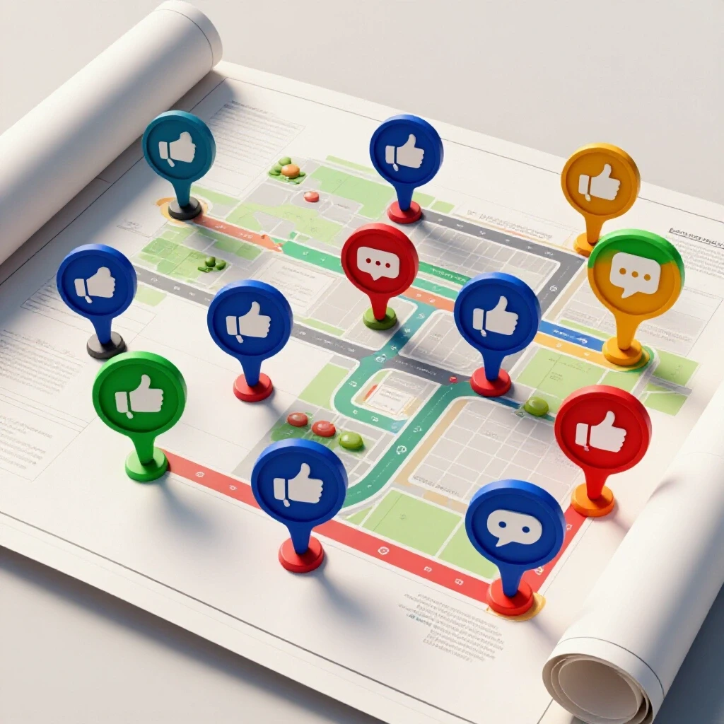 A colorful 3D roadmap with social media icons, symbolizing the process of building a campaign from scratch.