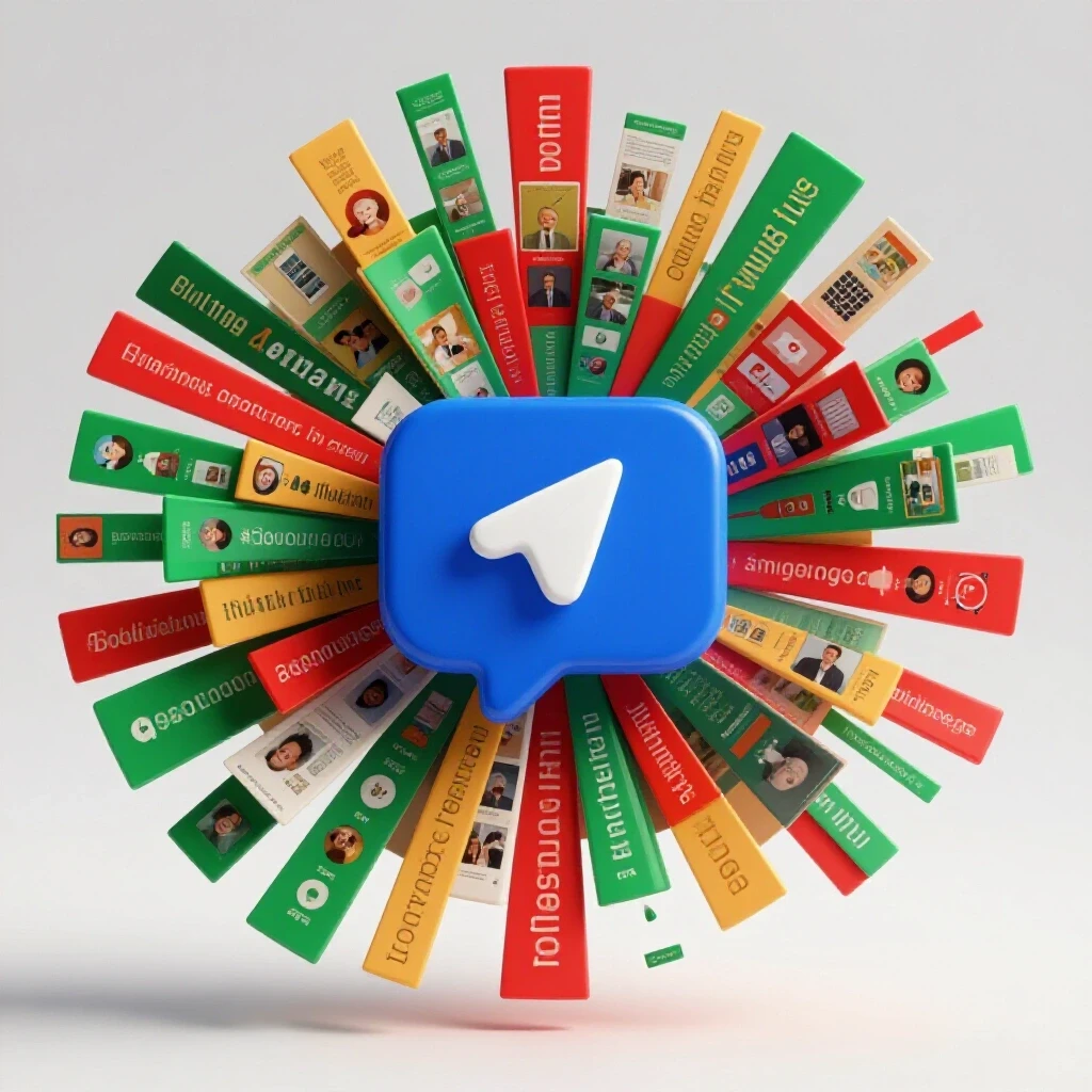 3D-rendered vibrant social media share button with colorful content themes exploding around it
