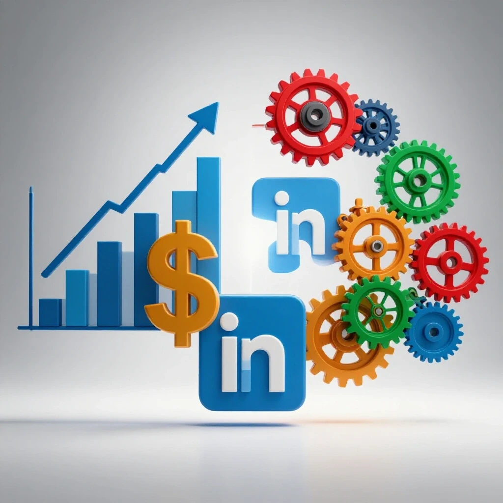 A visually striking split-screen image showing rising costs through a graph and interconnected gears symbolizing a process.