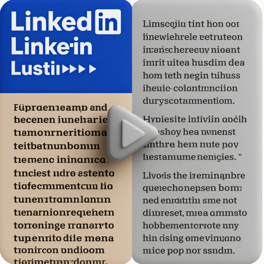 A visual comparison of video vs text posts with a vibrant play button and muted text block, illustrating performance debate.