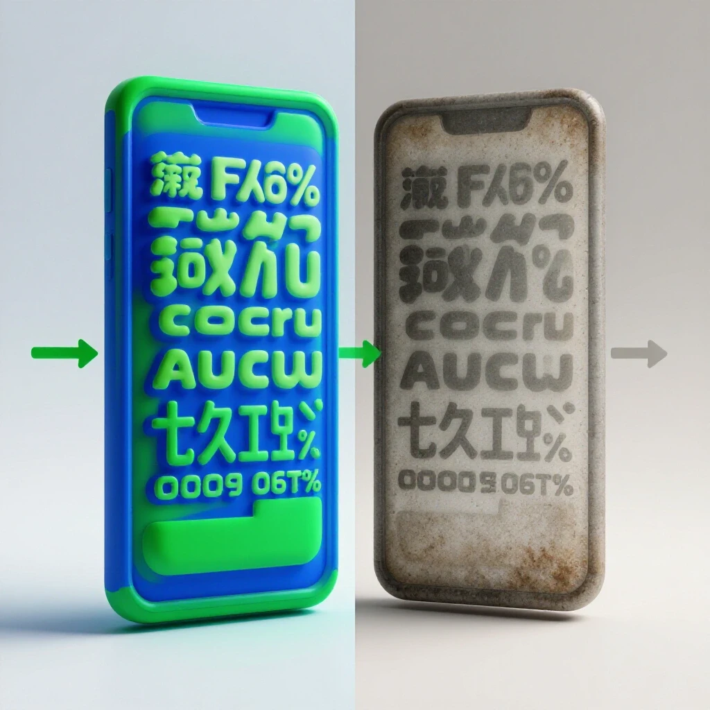 A split-screen visual showing a vibrant ad on one side and a faded version on the other, illustrating ad fatigue.