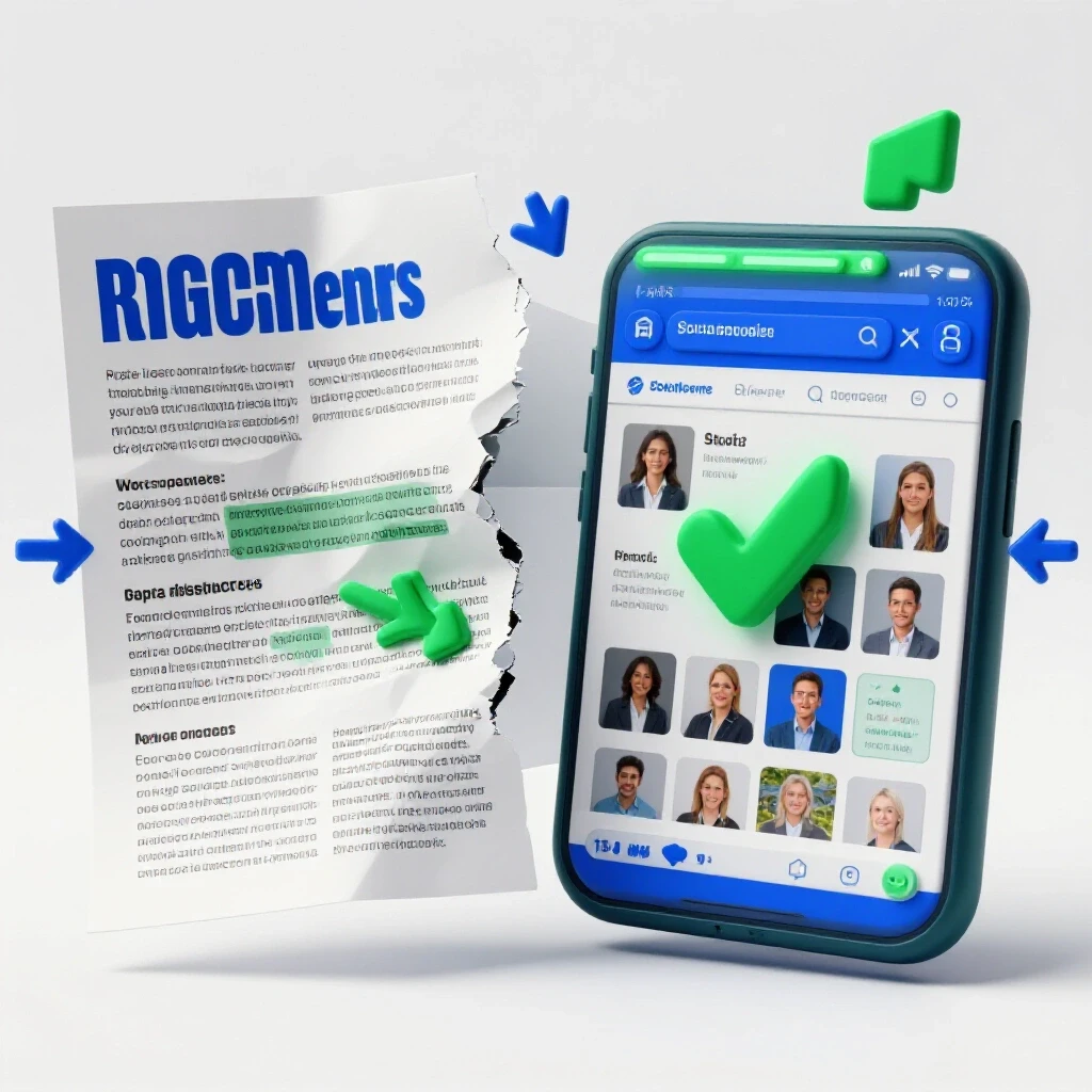 A contrasting image showing a crumpled ad paper and a thriving social media interface symbolizing recovery.
