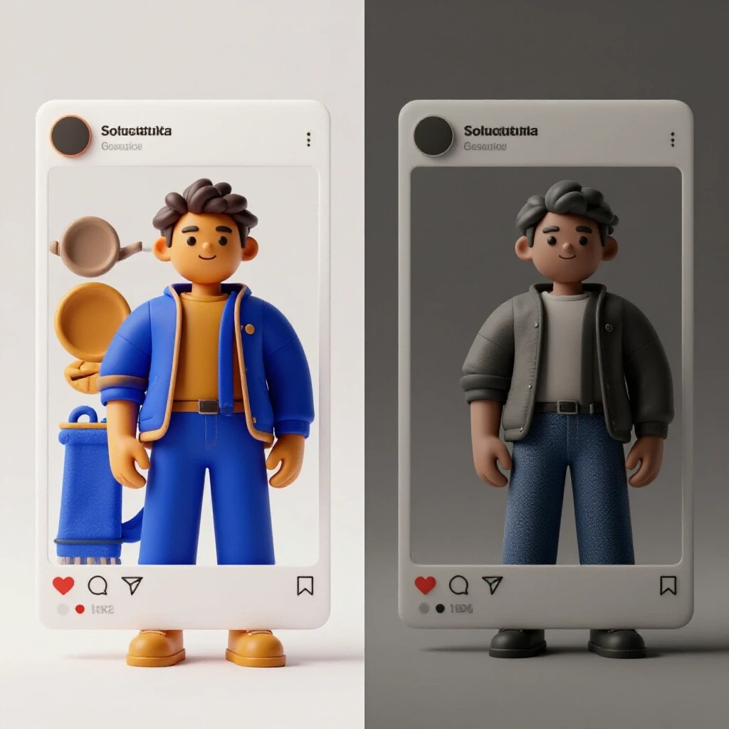 Contrasting social media posts highlighting the difference between engaging and stagnant content.