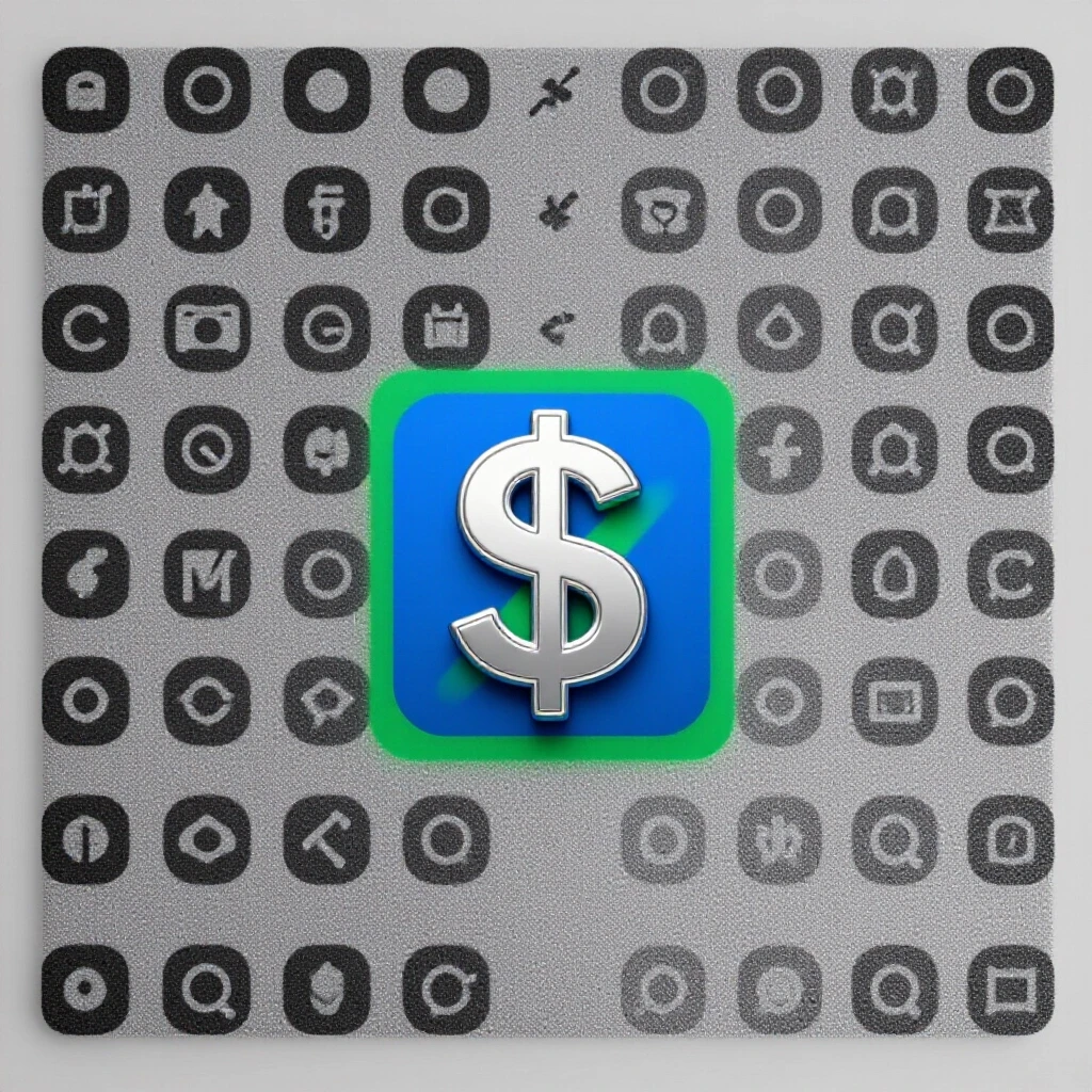 A dynamic split-image showing two social media platforms for finance with a central dollar sign, creating a visual contrast.
