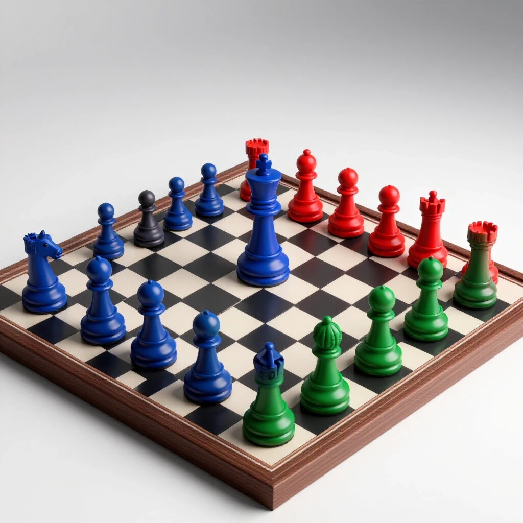 A chessboard with social media icons as pieces, showcasing strategic judgment in action.