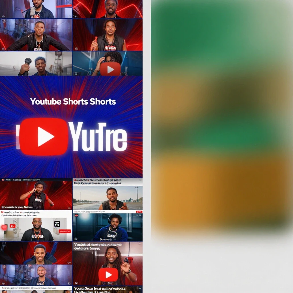 A split-screen image contrasting vibrant YouTube Shorts visuals with calm Reels scenes, showcasing traffic differences.